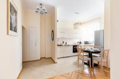Kuchnia lub aneks kuchenny w obiekcie P&O Serviced Apartments Plac Konstytucji