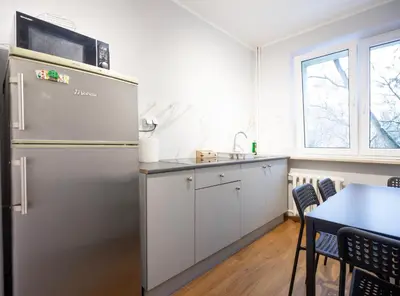 Kuchnia lub aneks kuchenny w obiekcie WAW Pokoje Ursynów