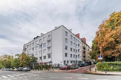 Budynek, w którym mieści się apartament