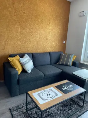 Część wypoczynkowa w obiekcie Apartament Metro Służew
