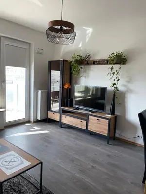 Część wypoczynkowa w obiekcie Apartament Metro Służew
