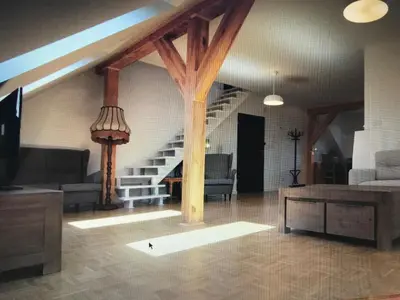 Część wypoczynkowa w obiekcie Marymont Metro Apartment
