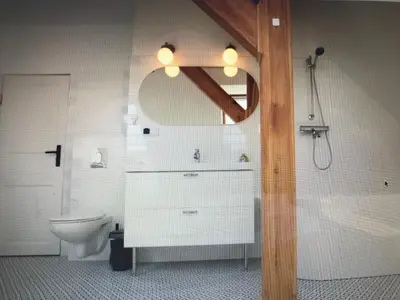 Łazienka w obiekcie Marymont Metro Apartment