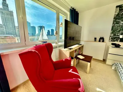 Telewizja i/lub zestaw kina domowego w obiekcie SAWA 4 metro fast WiFi 1 Gbs 70TV Netflix HBO Disney