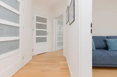 Część wypoczynkowa w obiekcie Quiet Apartment Park Edwarda Szymańskiego by Noclegi Renters