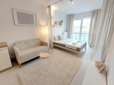 Część wypoczynkowa w obiekcie Warsaw Inside Pola Karolińskie