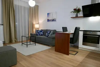 Część wypoczynkowa w obiekcie Zdrowa Apartment in Wilanów