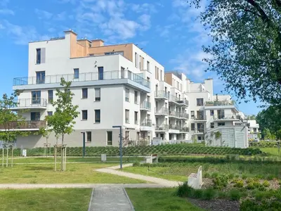 Budynek, w którym mieści się apartament