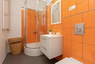 Łazienka w obiekcie Warsaw Bobrowiecka Apartment by Noclegi Renters