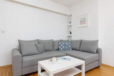 Część wypoczynkowa w obiekcie Spacious Apartment Pałac Jana III Wilanów by Noclegi Renters