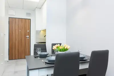 Część wypoczynkowa w obiekcie Warsaw Prymasa Tysiąclecia Business Centre by Noclegi Renters