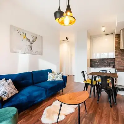 Navy Blue Apartment by BookingHost