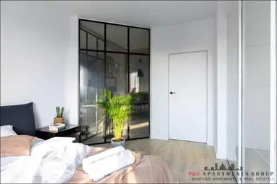 Część wypoczynkowa w obiekcie P&O Apartments Bitwy Warszawskiej - Ochota