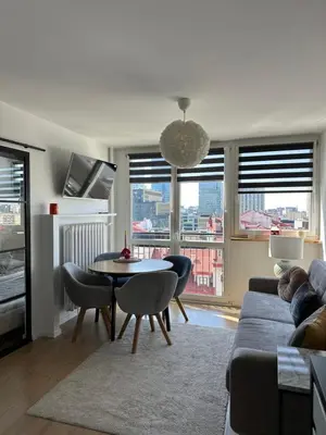 Część wypoczynkowa w obiekcie Apartament Warszawa Centrum Śródmieście
