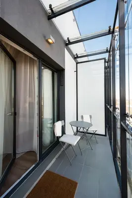 Balkon lub taras w obiekcie 11th Floor Voguish Studio by BookingHost