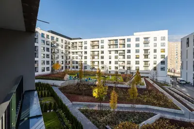 Budynek, w którym mieści się apartament
