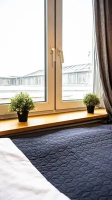 Łóżko lub łóżka w pokoju w obiekcie Mieszkanie z dużym terasem w Warszawie