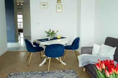 Część wypoczynkowa w obiekcie Nowy Apartment przy Placu Szembeka