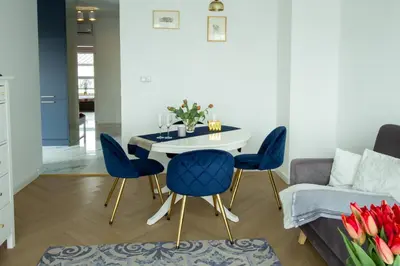 Część wypoczynkowa w obiekcie Nowy Apartment przy Placu Szembeka