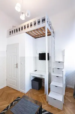Telewizja i/lub zestaw kina domowego w obiekcie ClickTheFlat Warsaw Philharmonic Apart Rooms