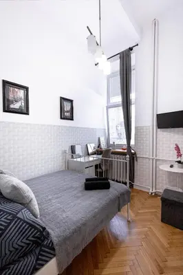 Telewizja i/lub zestaw kina domowego w obiekcie ClickTheFlat Warsaw Philharmonic Apart Rooms