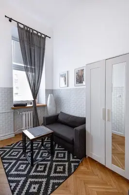 Część wypoczynkowa w obiekcie ClickTheFlat Warsaw Philharmonic Apart Rooms