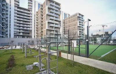 Budynek, w którym mieści się apartament