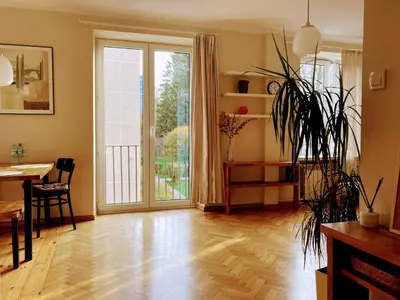 Część wypoczynkowa w obiekcie Elegant Apartment - City Center, near Old Town