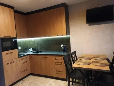 Kuchnia lub aneks kuchenny w obiekcie Green apartament w Centrum