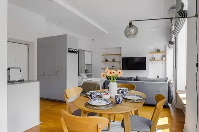 Kuchnia lub aneks kuchenny w obiekcie P&O Serviced Apartments Warecka II