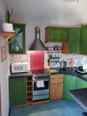 Kuchnia lub aneks kuchenny w obiekcie Gallery Apartament Metro Natolin