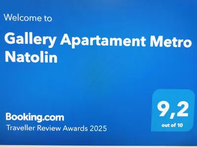 Certyfikat, podpis lub inny dokument wystawiony w obiekcie Gallery Apartament Metro Natolin