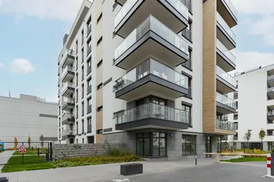 Budynek, w którym mieści się apartament