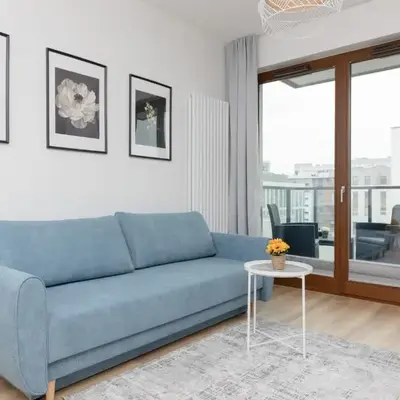Warsaw Apartment Postępu with Parking by Noclegi Renters