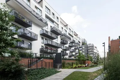 Budynek, w którym mieści się apartament