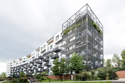 Budynek, w którym mieści się apartament
