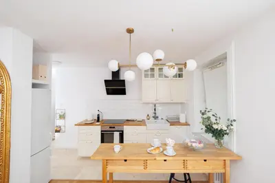 Kuchnia lub aneks kuchenny w obiekcie Maison Brühl - Apartamenty przy Ogrodzie Saskim