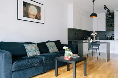 Kuchnia lub aneks kuchenny w obiekcie Racjonalizacji Business Apartments with Parking by Rentujemy