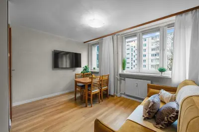 Telewizja i/lub zestaw kina domowego w obiekcie Apartamenty Śliska 10