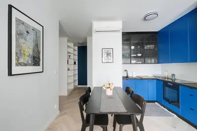 Kuchnia lub aneks kuchenny w obiekcie Apartamenty Stadion Narodowy