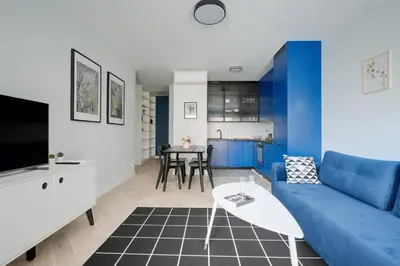 Telewizja i/lub zestaw kina domowego w obiekcie Apartamenty Stadion Narodowy