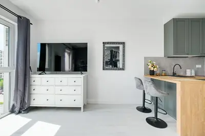 Kuchnia lub aneks kuchenny w obiekcie Apartamenty Stadion Narodowy