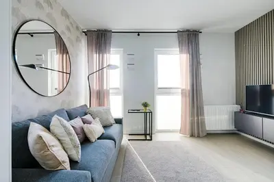 Telewizja i/lub zestaw kina domowego w obiekcie Apartamenty Stadion Narodowy