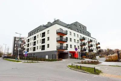 Budynek, w którym mieści się apartament