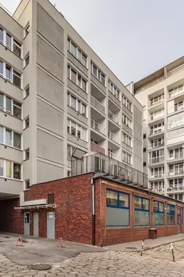 Budynek, w którym mieści się apartament