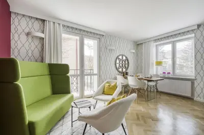 Część wypoczynkowa w obiekcie Piękny Apartament Fredola
