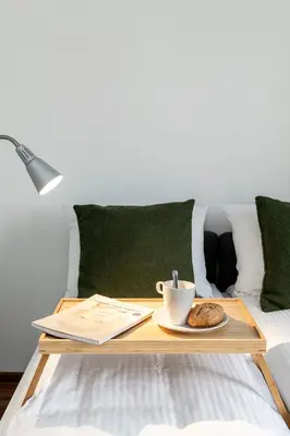 Łóżko lub łóżka w pokoju w obiekcie ShortStayPoland Długosza (B15)