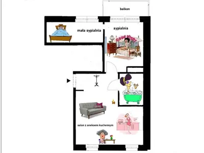 Plan piętra w obiekcie Praga Północ - najciekawsza dzielnica Warszawy