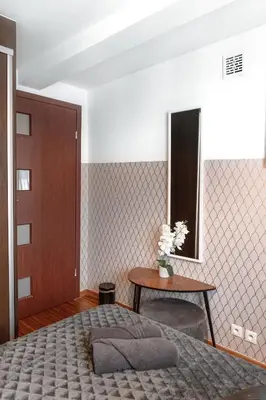 Łóżko lub łóżka w pokoju w obiekcie ClickTheFlat Piękna Center Apart Rooms