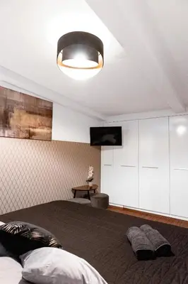 Telewizja i/lub zestaw kina domowego w obiekcie ClickTheFlat Piękna Center Apart Rooms